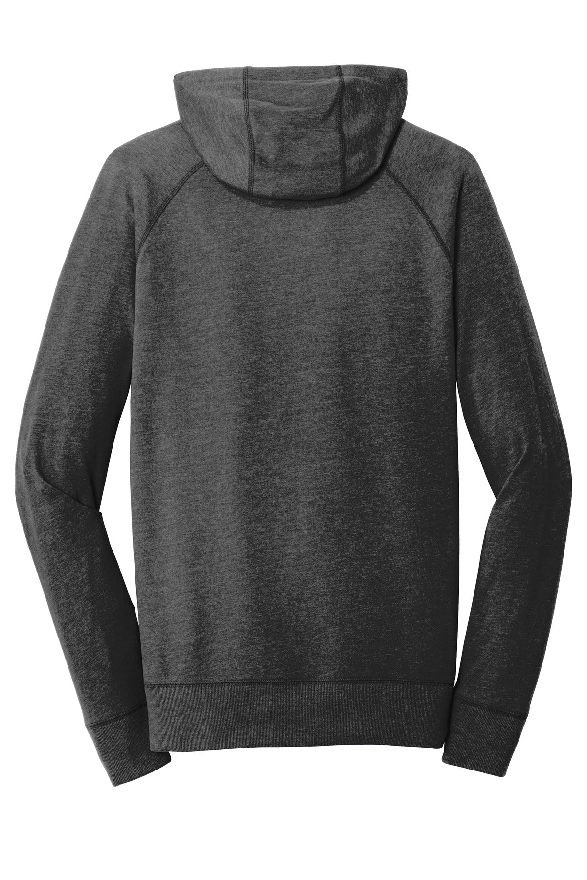New Era  Sueded Cotton Blend Full-Zip Hoodie - Black Heather