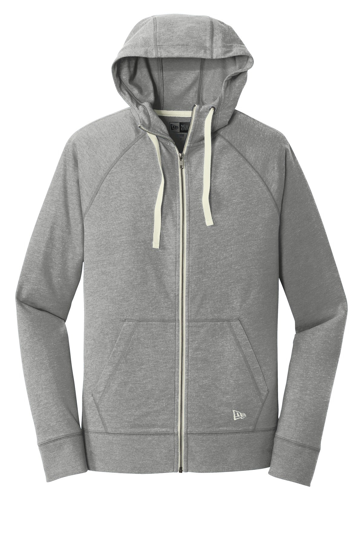 New Era  Sueded Cotton Blend Full-Zip Hoodie - Shadow Grey Heather