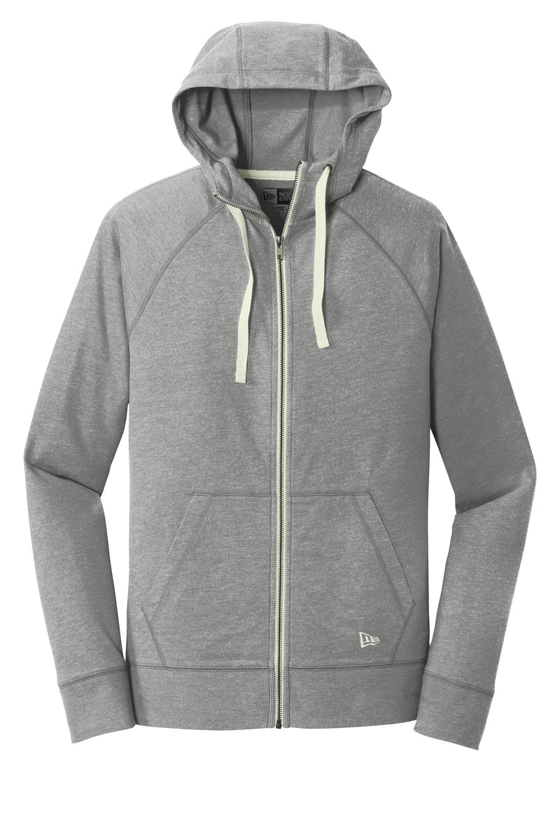 New Era  Sueded Cotton Blend Full-Zip Hoodie - Shadow Grey Heather