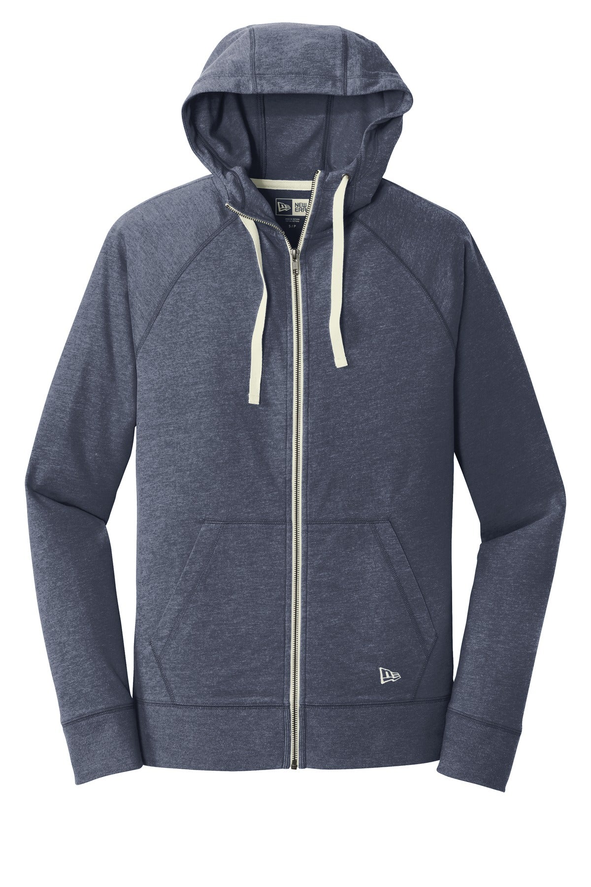 New Era  Sueded Cotton Blend Full-Zip Hoodie - True Navy Heather