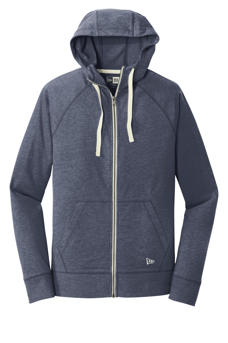 New Era  Sueded Cotton Blend Full-Zip Hoodie - True Navy Heather