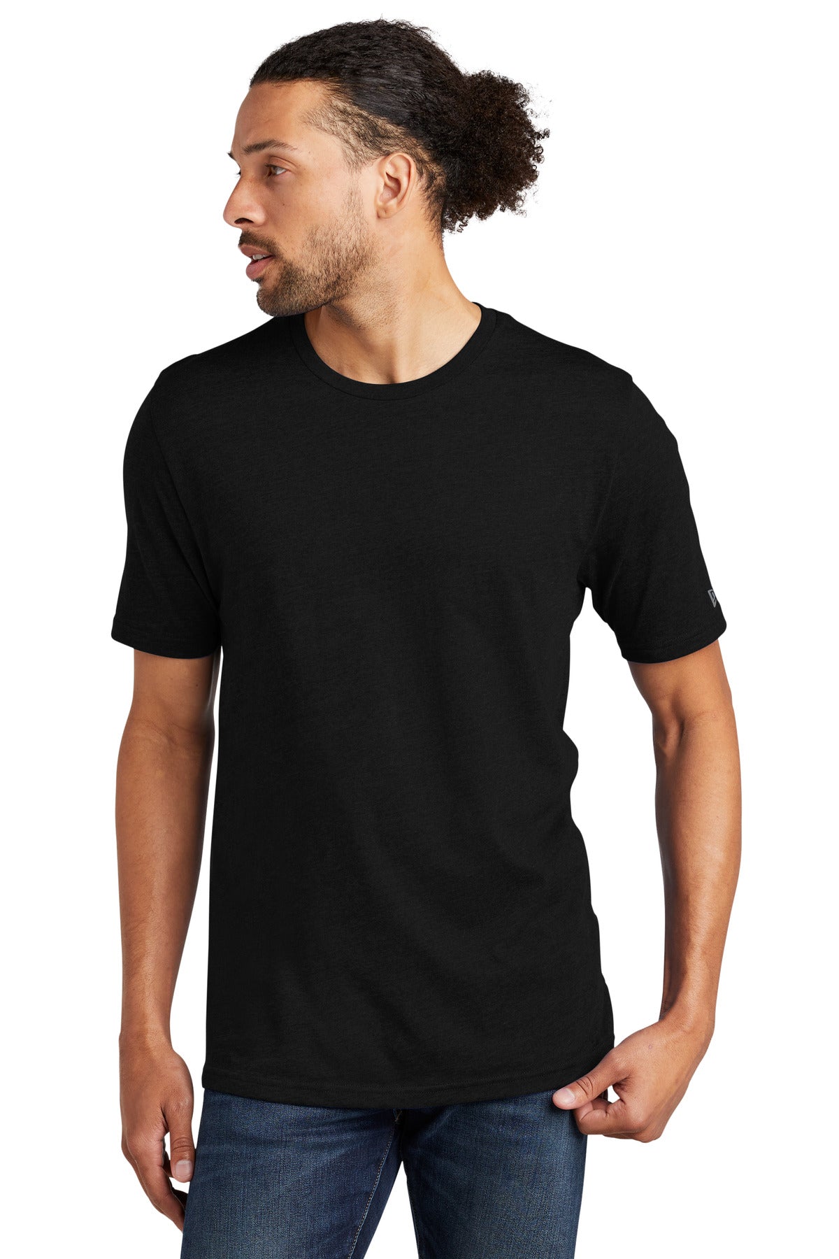New Era  Tri-Blend Tee - Black Solid