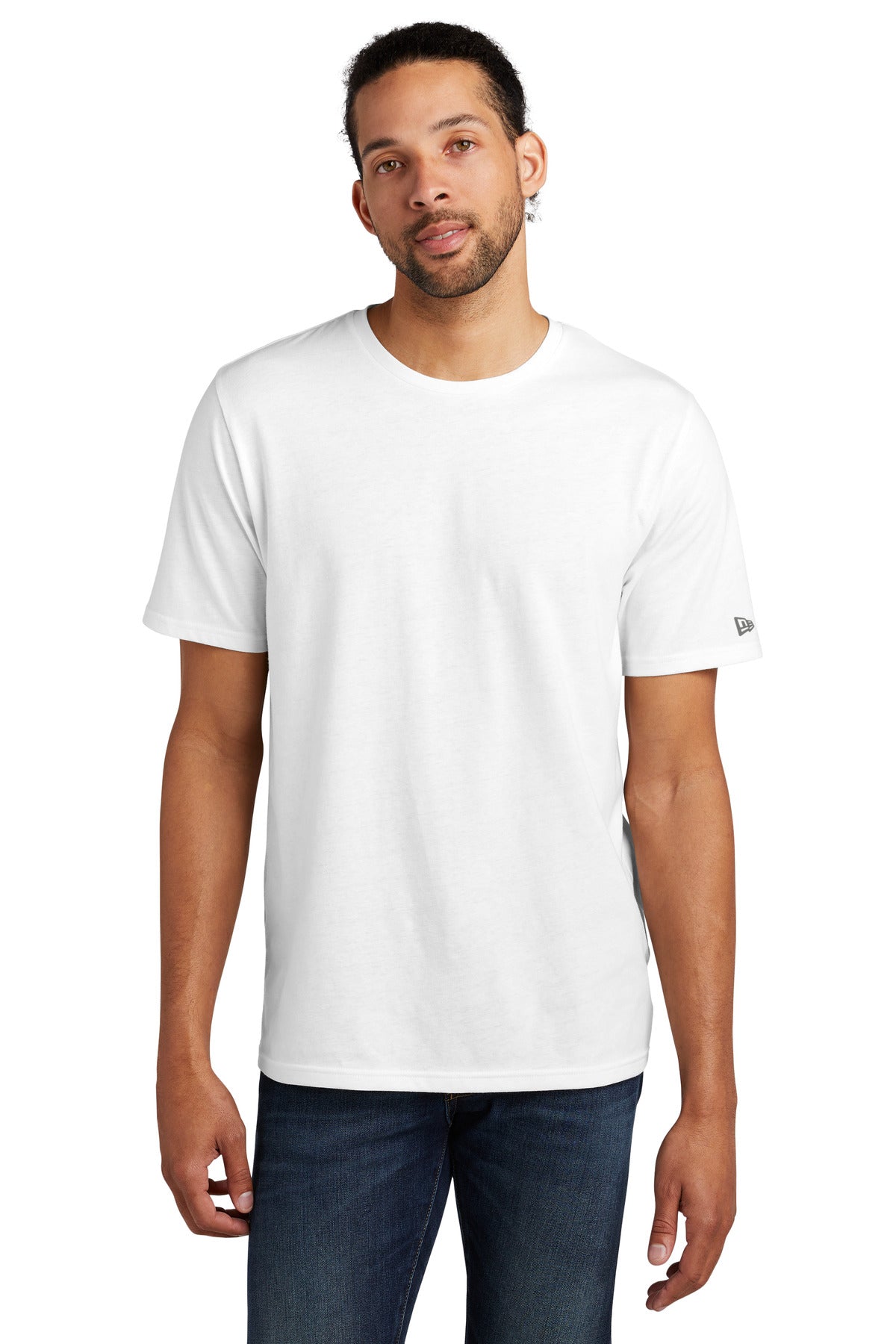 New Era  Tri-Blend Tee - Fan White Solid