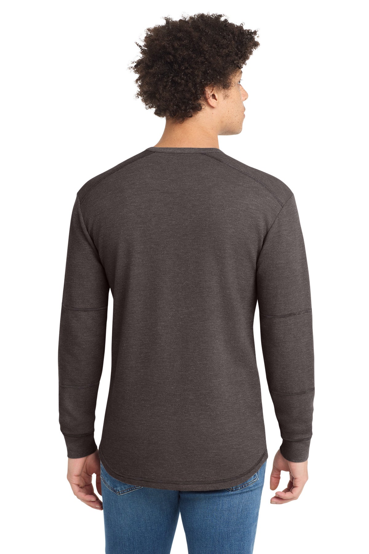 New Era Thermal Long Sleeve - Black Heather