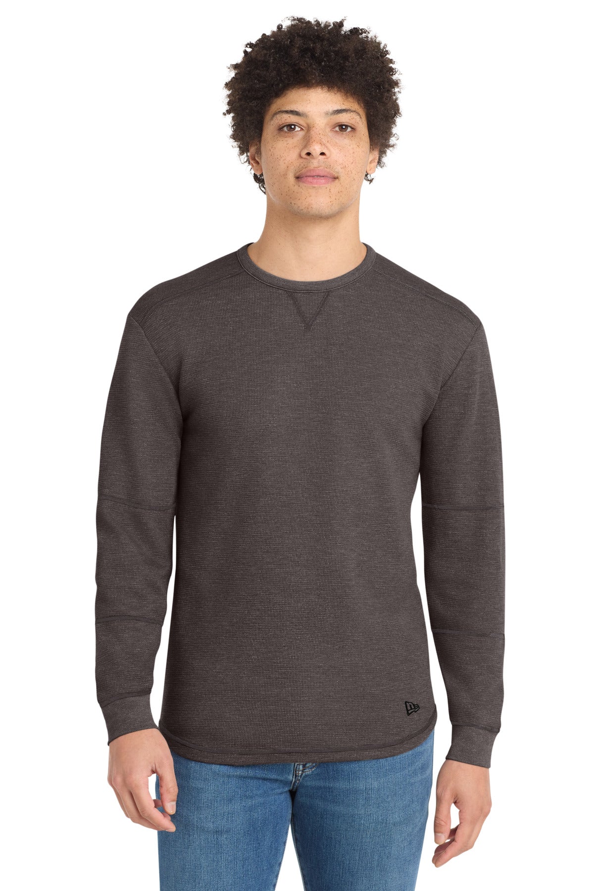 New Era Thermal Long Sleeve - Black Heather