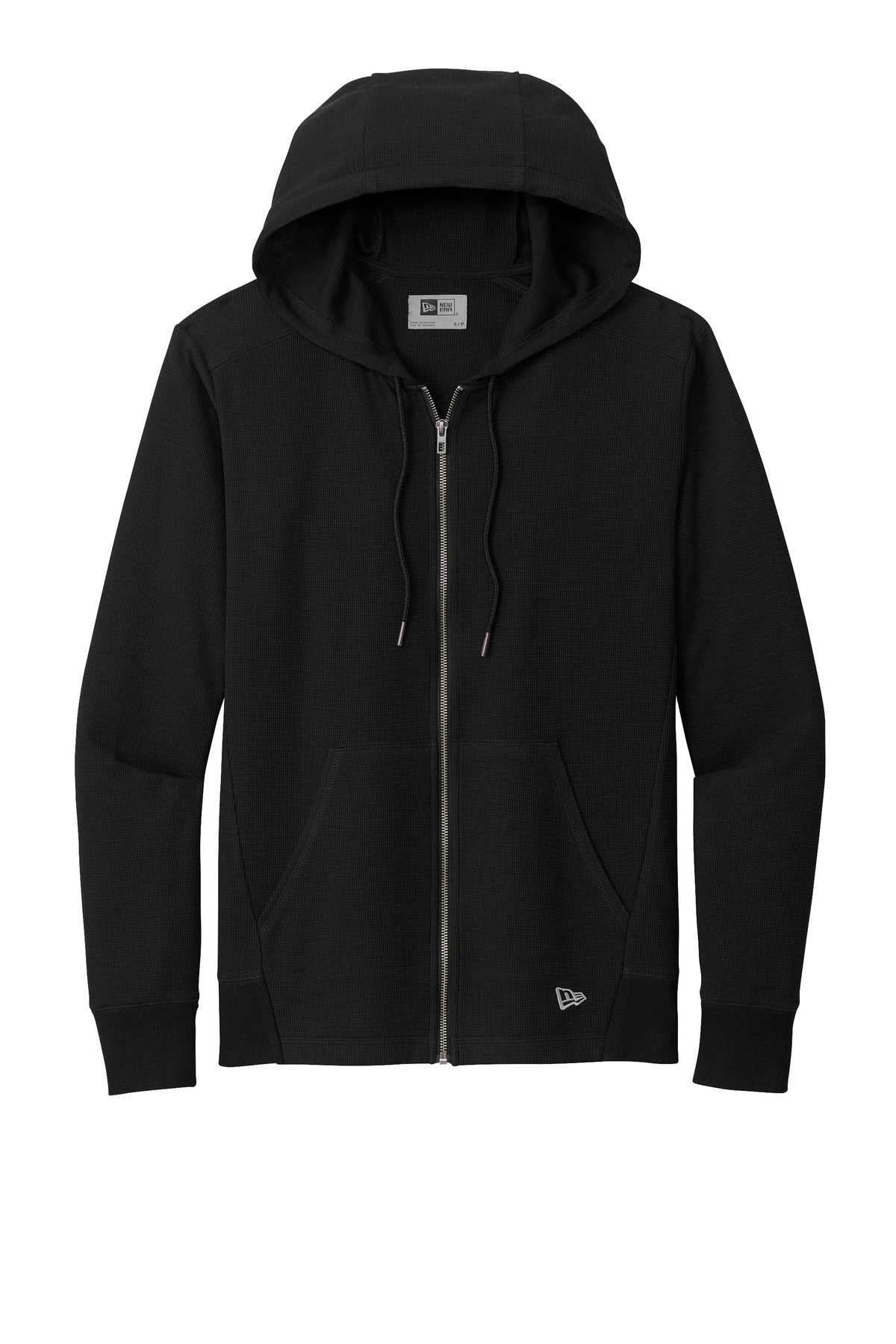 New Era Thermal Full-Zip Hoodie - Black