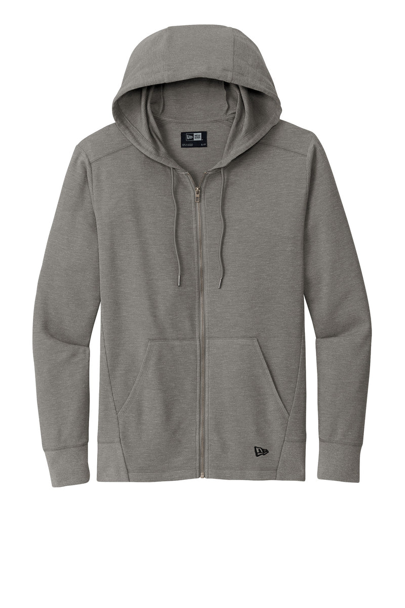 New Era Thermal Full-Zip Hoodie - Shadow Grey Heather
