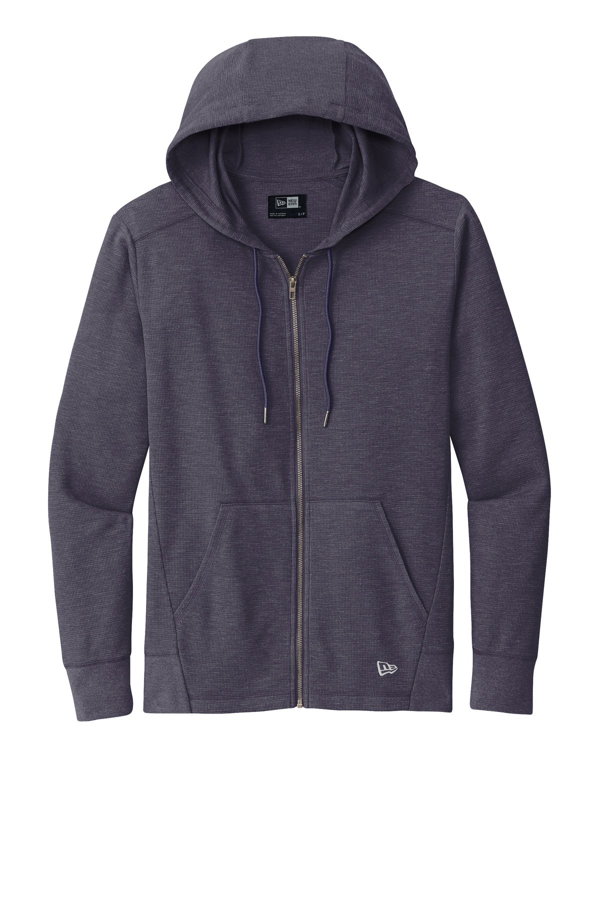 New Era Thermal Full-Zip Hoodie - True Navy Heather