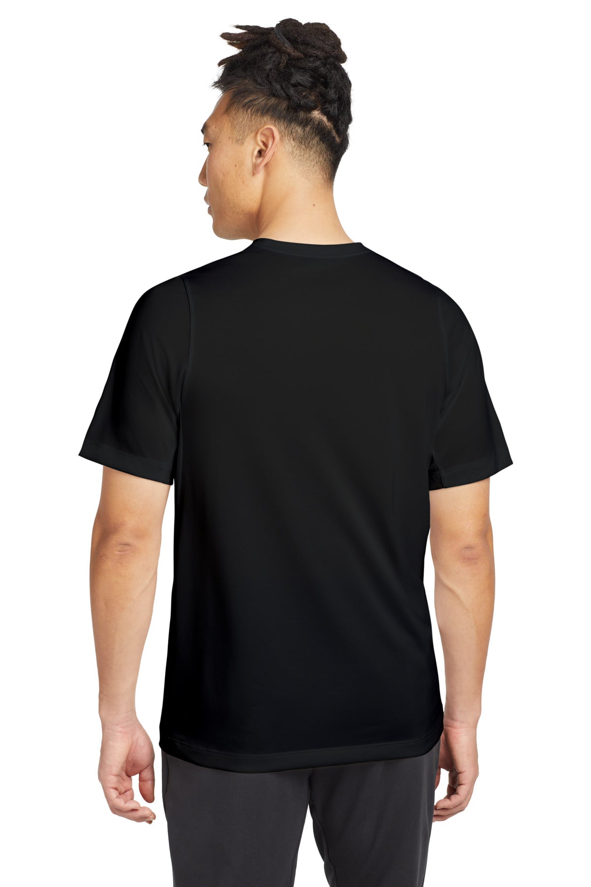 New Era  Series Performance Crew Tee - Black Solid