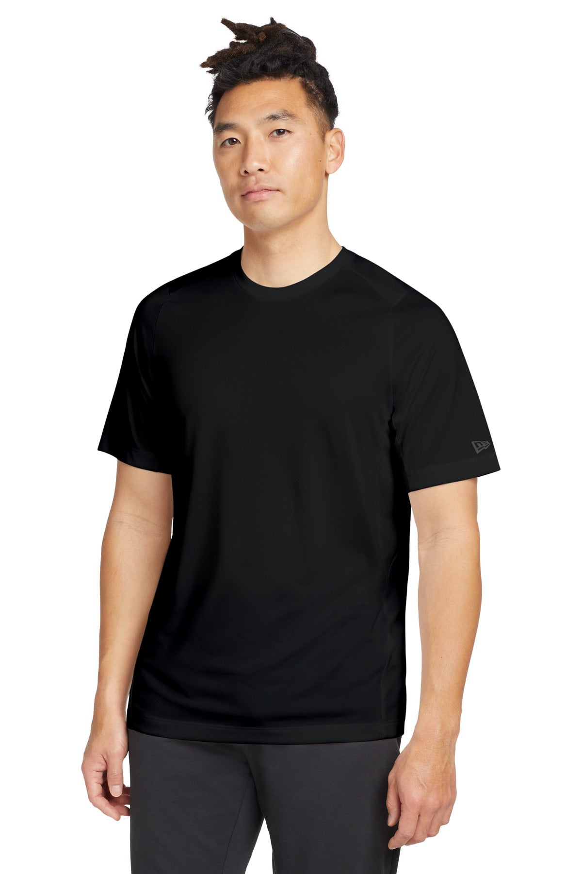 New Era  Series Performance Crew Tee - Black Solid