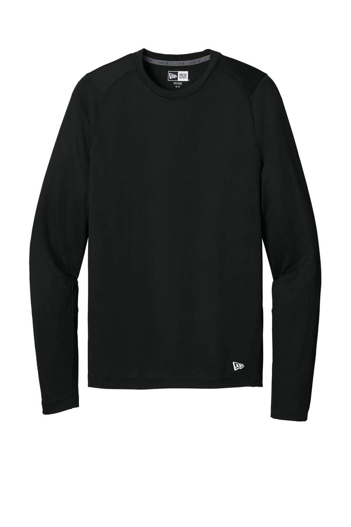 New Era  Series Performance Long Sleeve Crew Tee - Black Solid