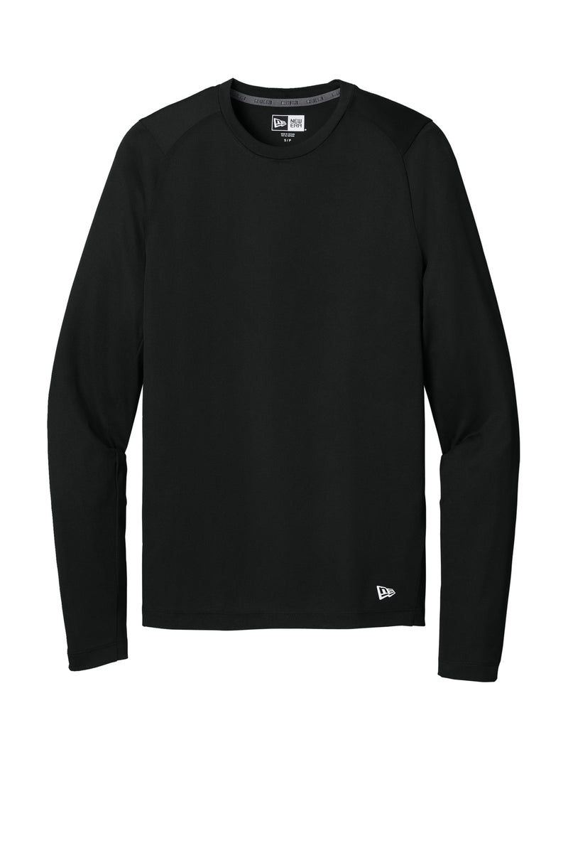 New Era  Series Performance Long Sleeve Crew Tee - Black Solid