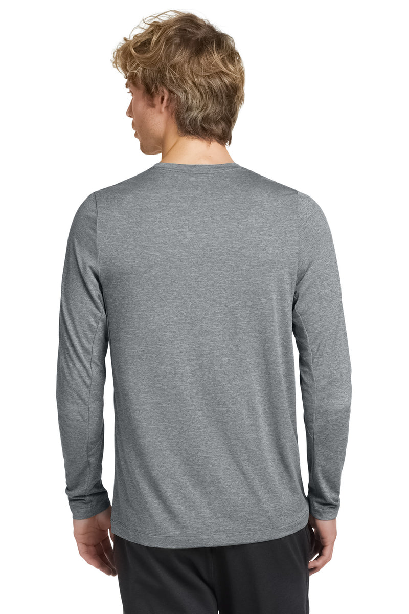 New Era  Series Performance Long Sleeve Crew Tee - Rainstorm Grey