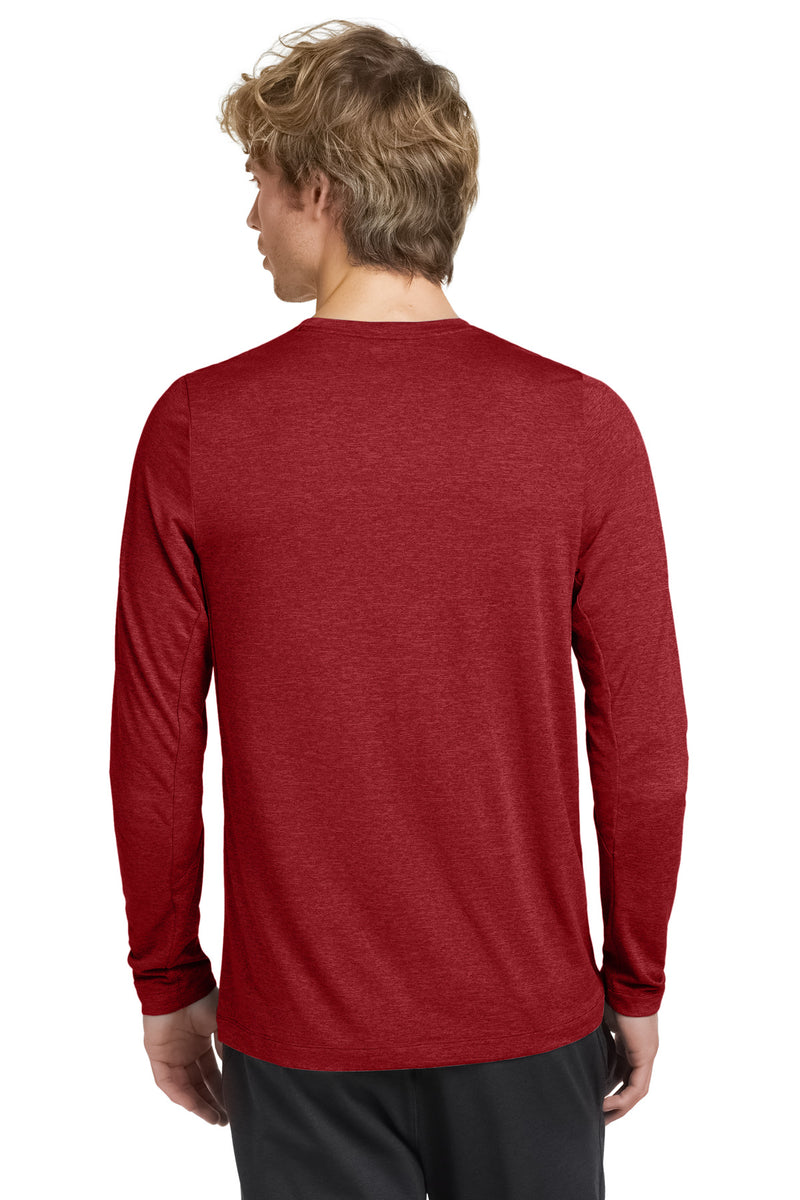 New Era  Series Performance Long Sleeve Crew Tee - Scarlet