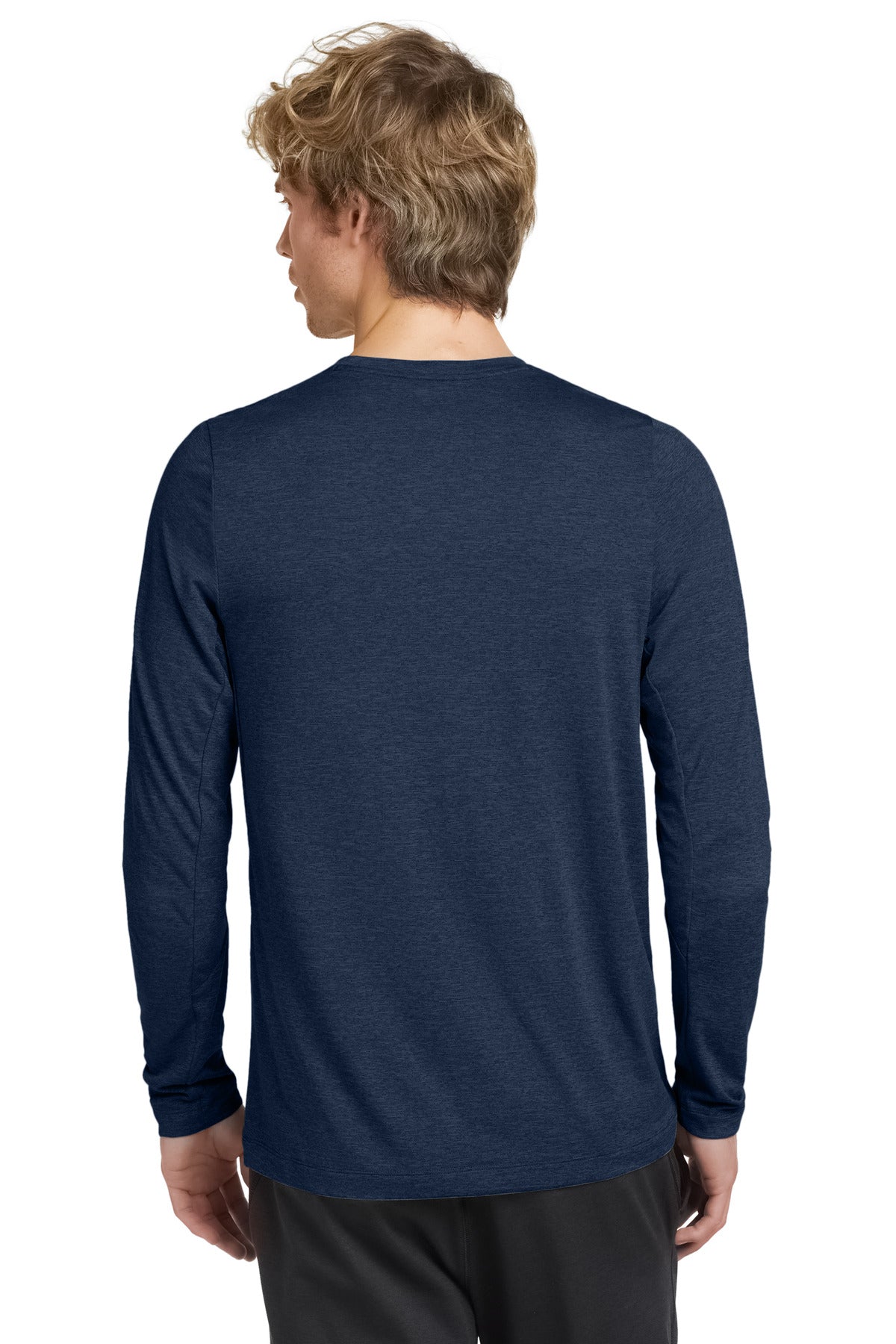 New Era  Series Performance Long Sleeve Crew Tee - True Navy