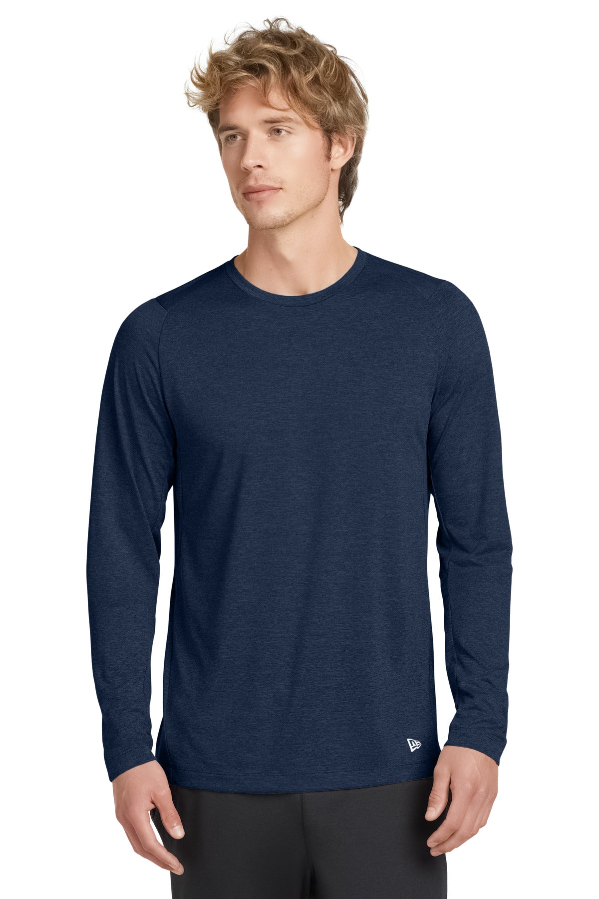 New Era  Series Performance Long Sleeve Crew Tee - True Navy