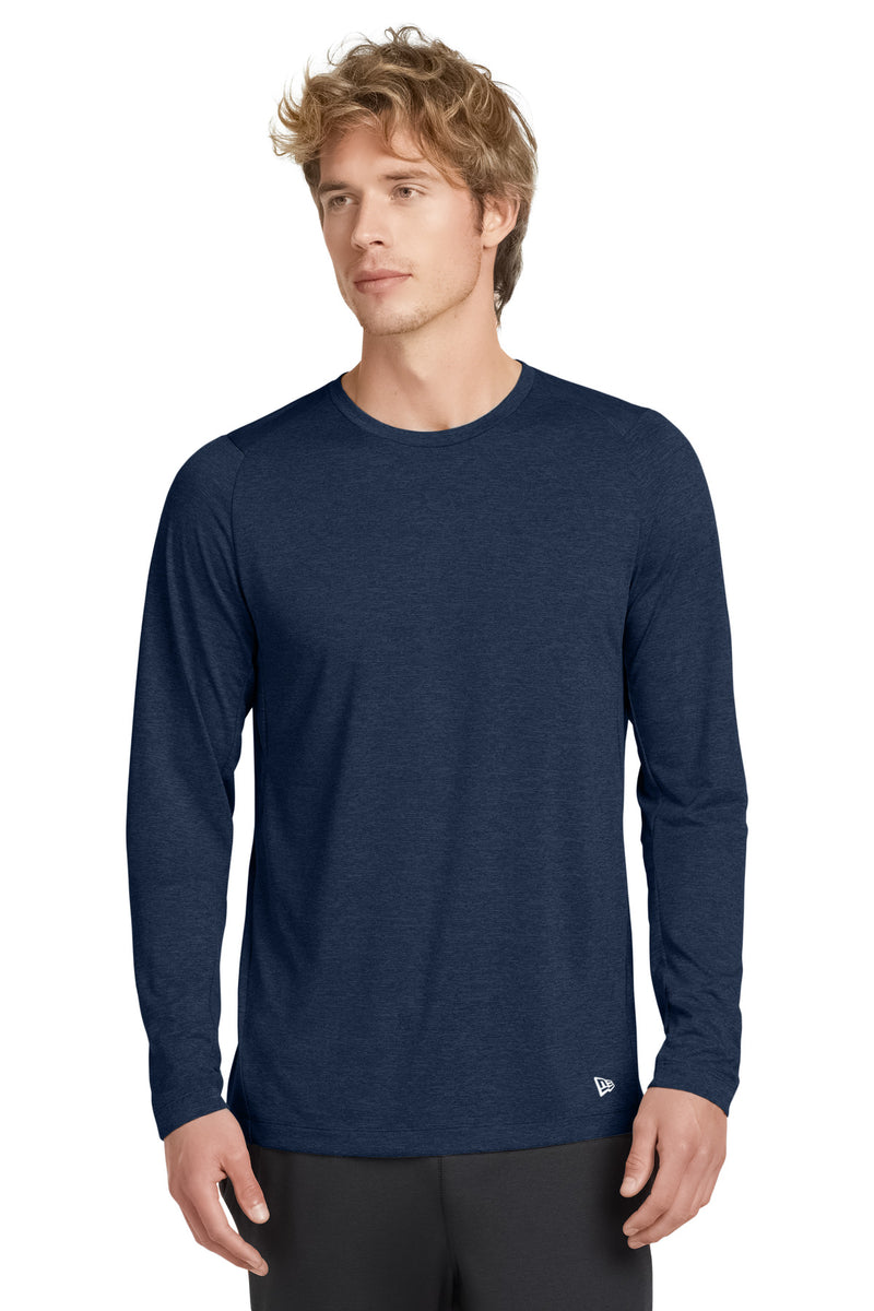 New Era  Series Performance Long Sleeve Crew Tee - True Navy
