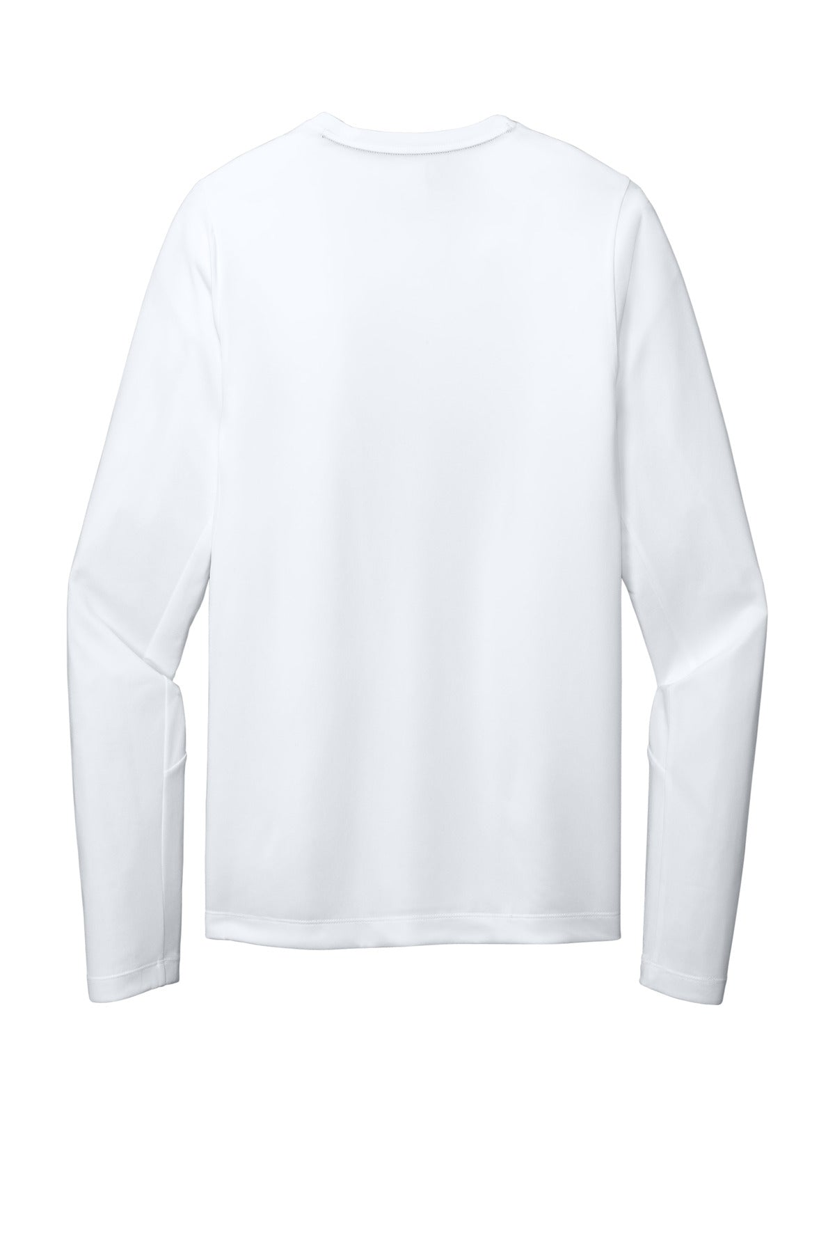 New Era  Series Performance Long Sleeve Crew Tee - White Solid