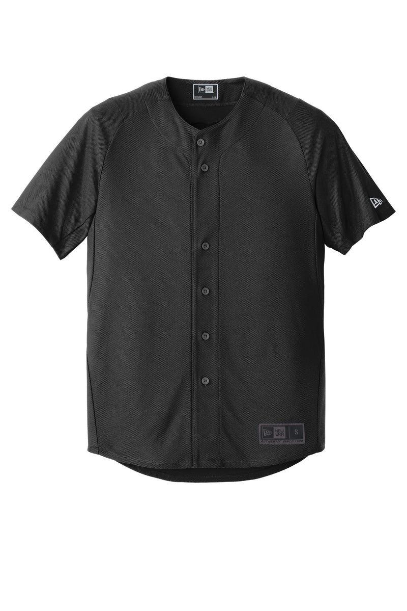 New Era  Diamond Era Full-Button Jersey - Black