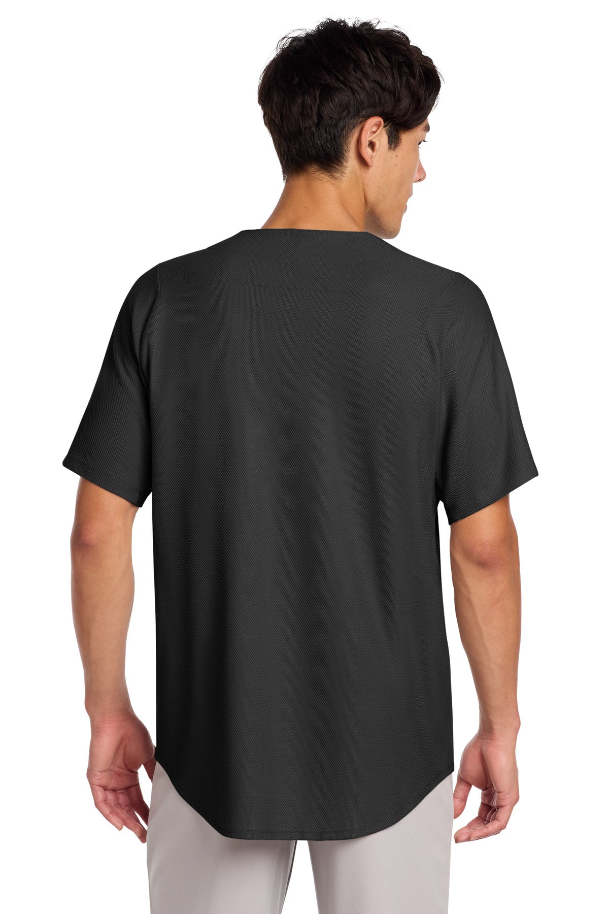 New Era  Diamond Era Full-Button Jersey - Black