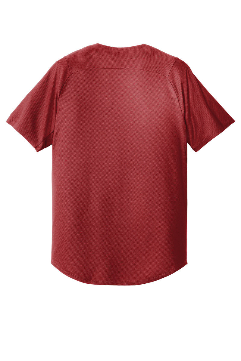 New Era  Diamond Era Full-Button Jersey - Crimson