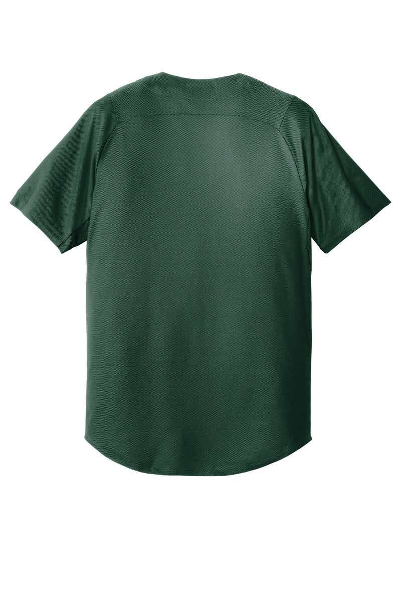 New Era  Diamond Era Full-Button Jersey - Dark Green