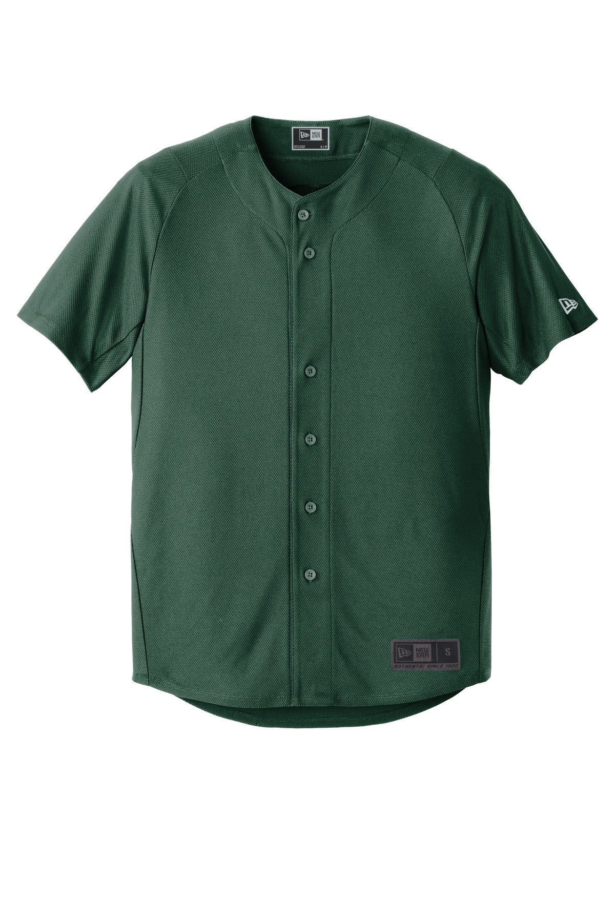 New Era  Diamond Era Full-Button Jersey - Dark Green