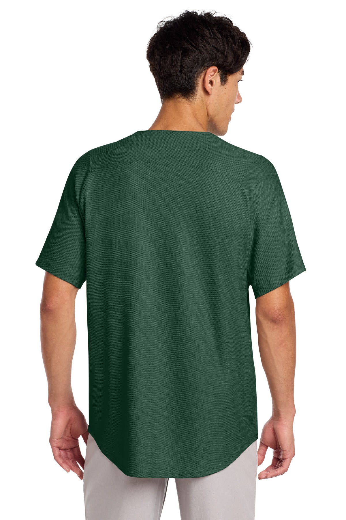 New Era  Diamond Era Full-Button Jersey - Dark Green