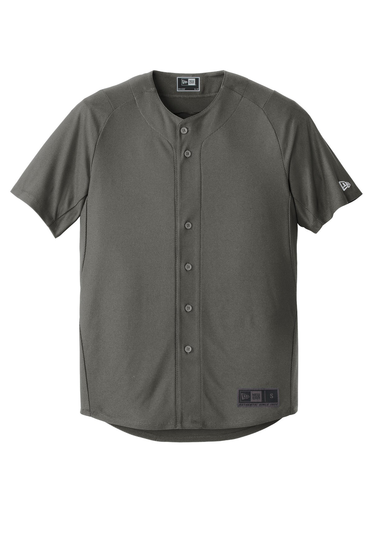 New Era  Diamond Era Full-Button Jersey - Graphite