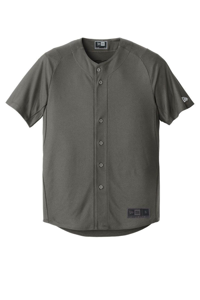New Era  Diamond Era Full-Button Jersey - Graphite