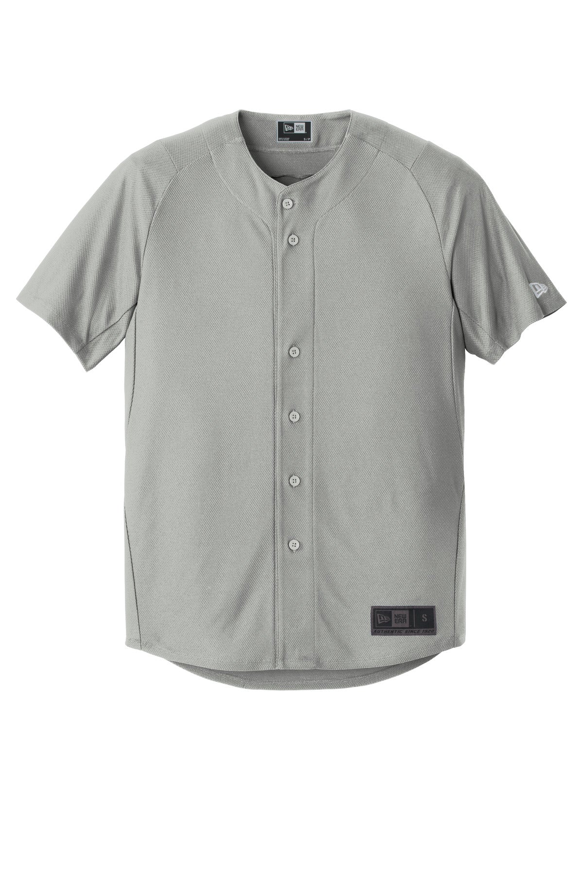New Era  Diamond Era Full-Button Jersey - Grey