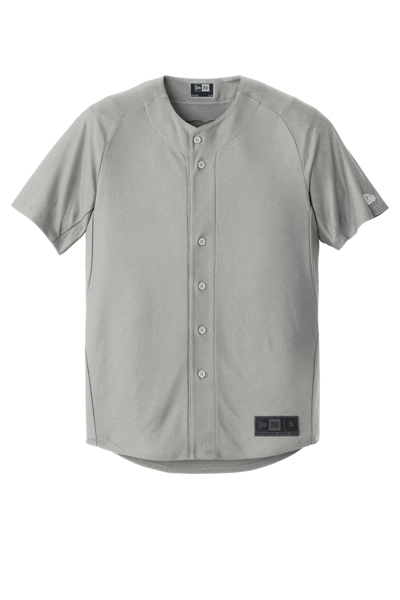 New Era  Diamond Era Full-Button Jersey - Grey