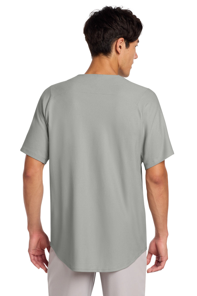 New Era  Diamond Era Full-Button Jersey - Grey