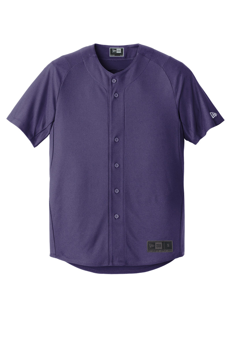 New Era  Diamond Era Full-Button Jersey - Purple