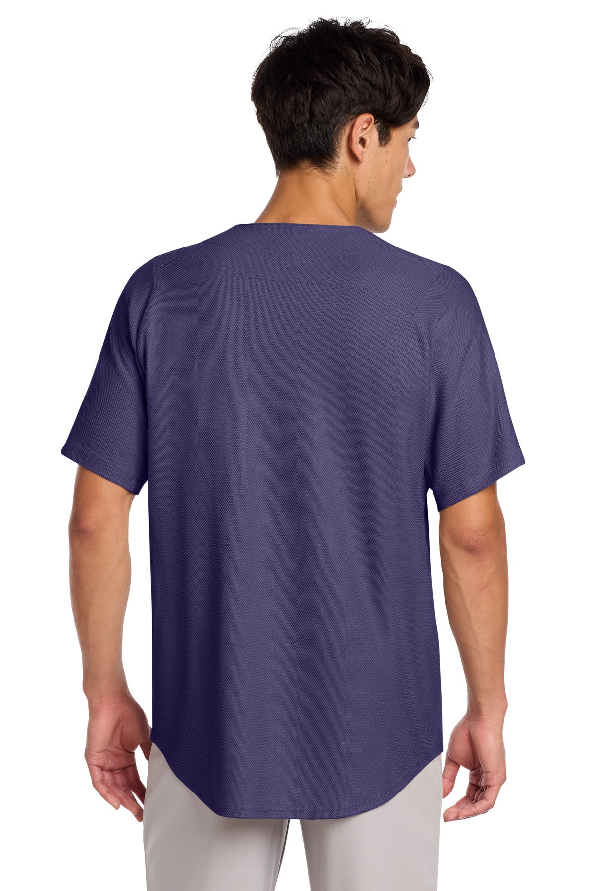 New Era  Diamond Era Full-Button Jersey - Purple