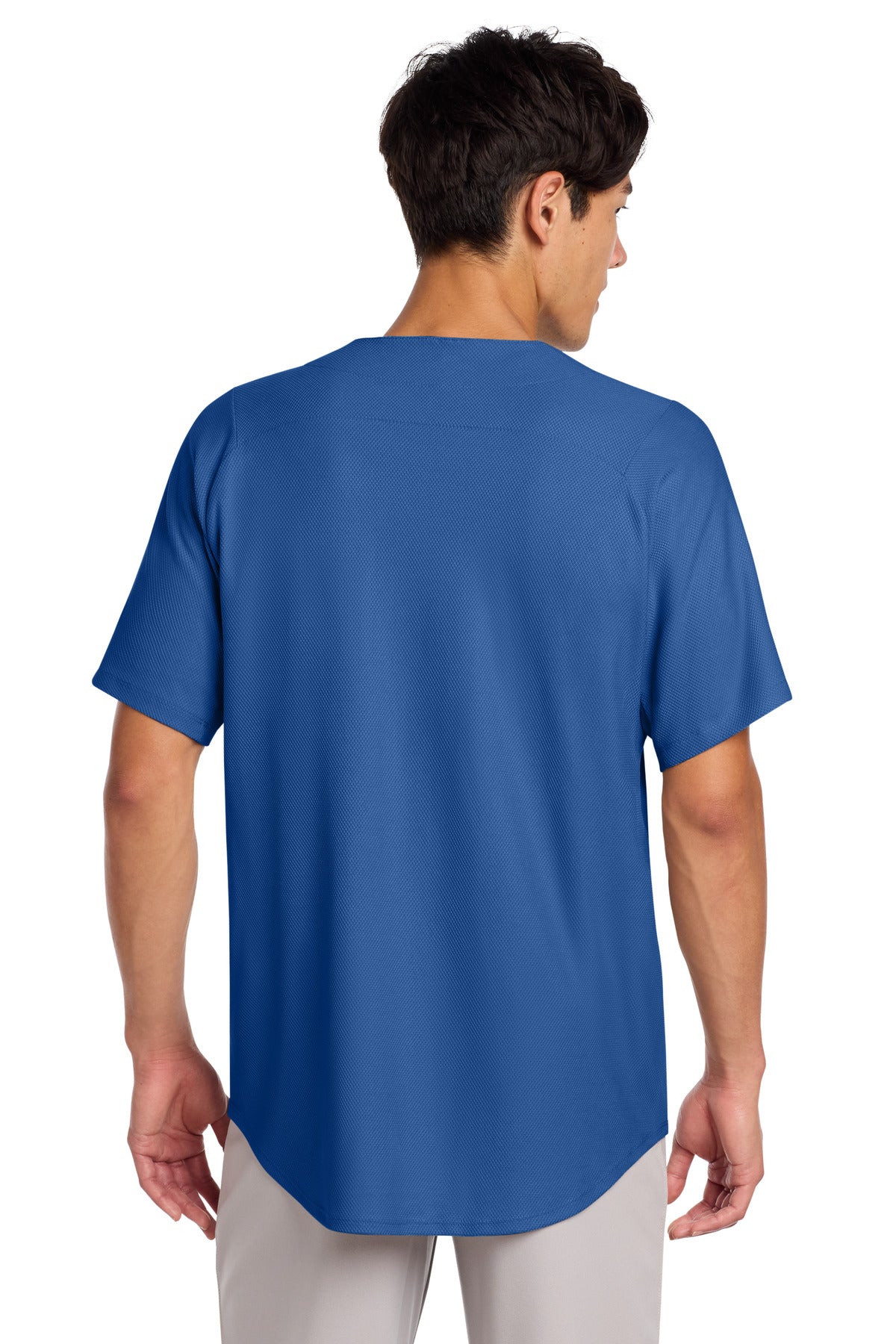 New Era  Diamond Era Full-Button Jersey - Royal