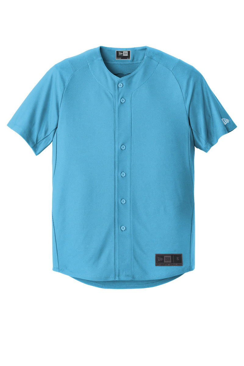 New Era  Diamond Era Full-Button Jersey - Sky Blue