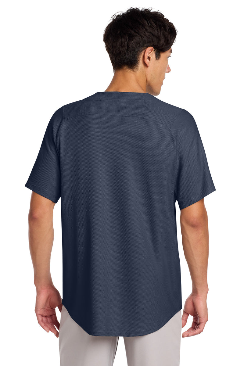 New Era  Diamond Era Full-Button Jersey - True Navy