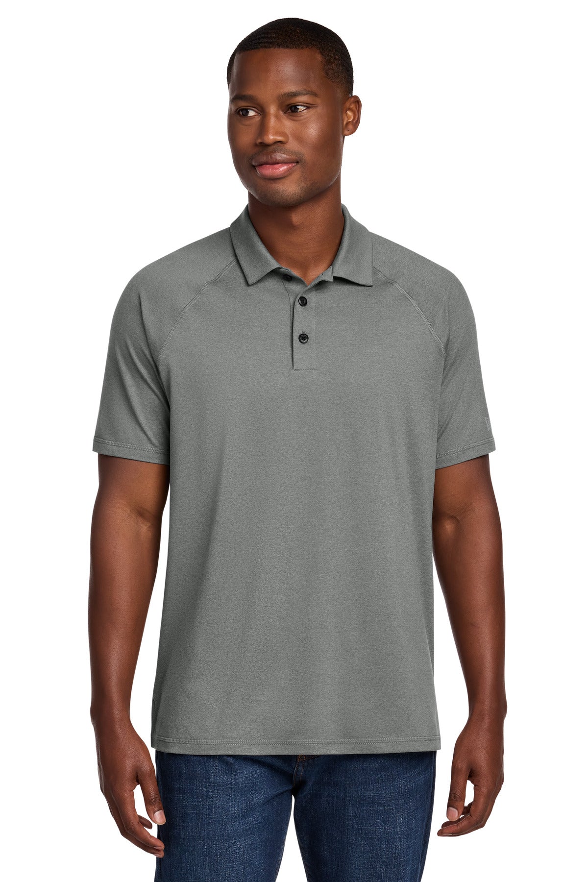 New Era Power Polo - Shadow Grey Heather