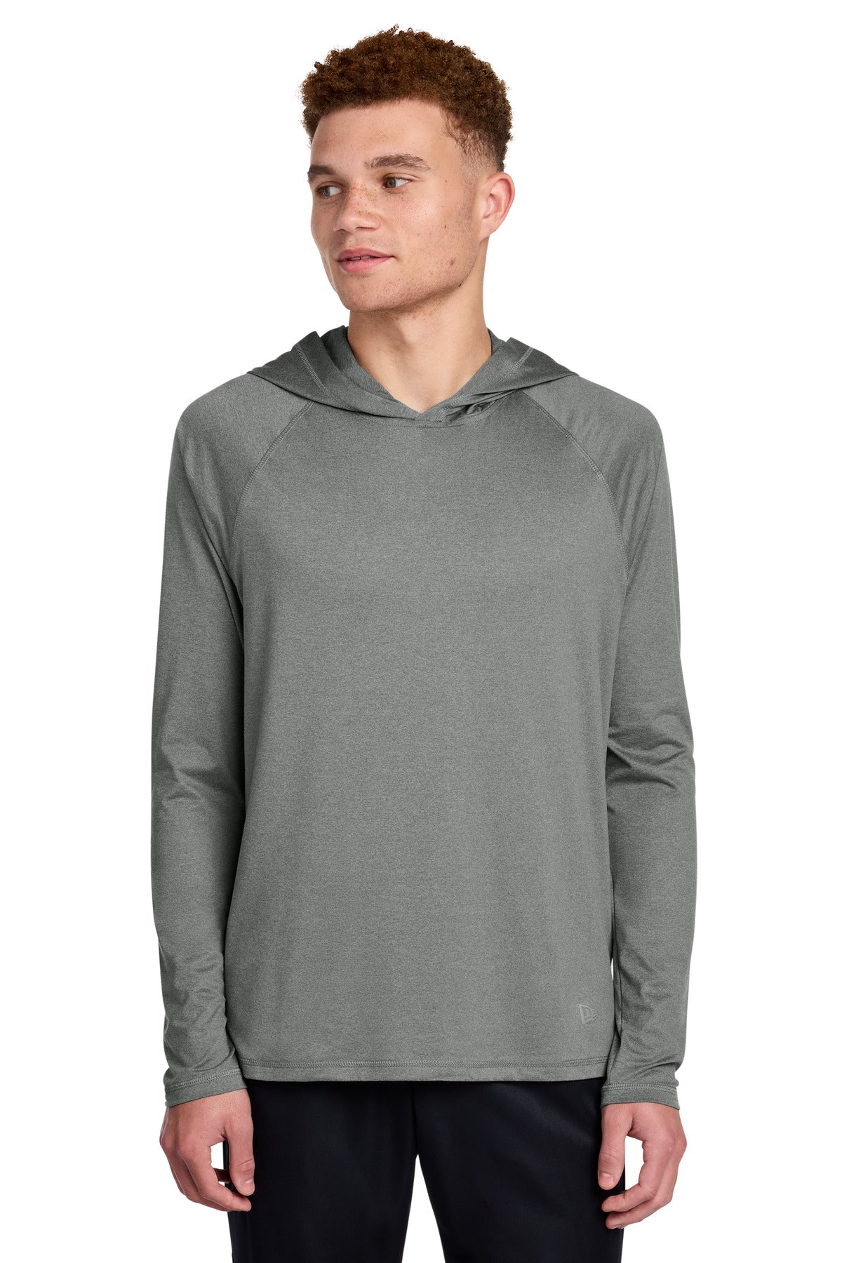 New Era Power Long Sleeve Hoodie - Shadow Grey Heather