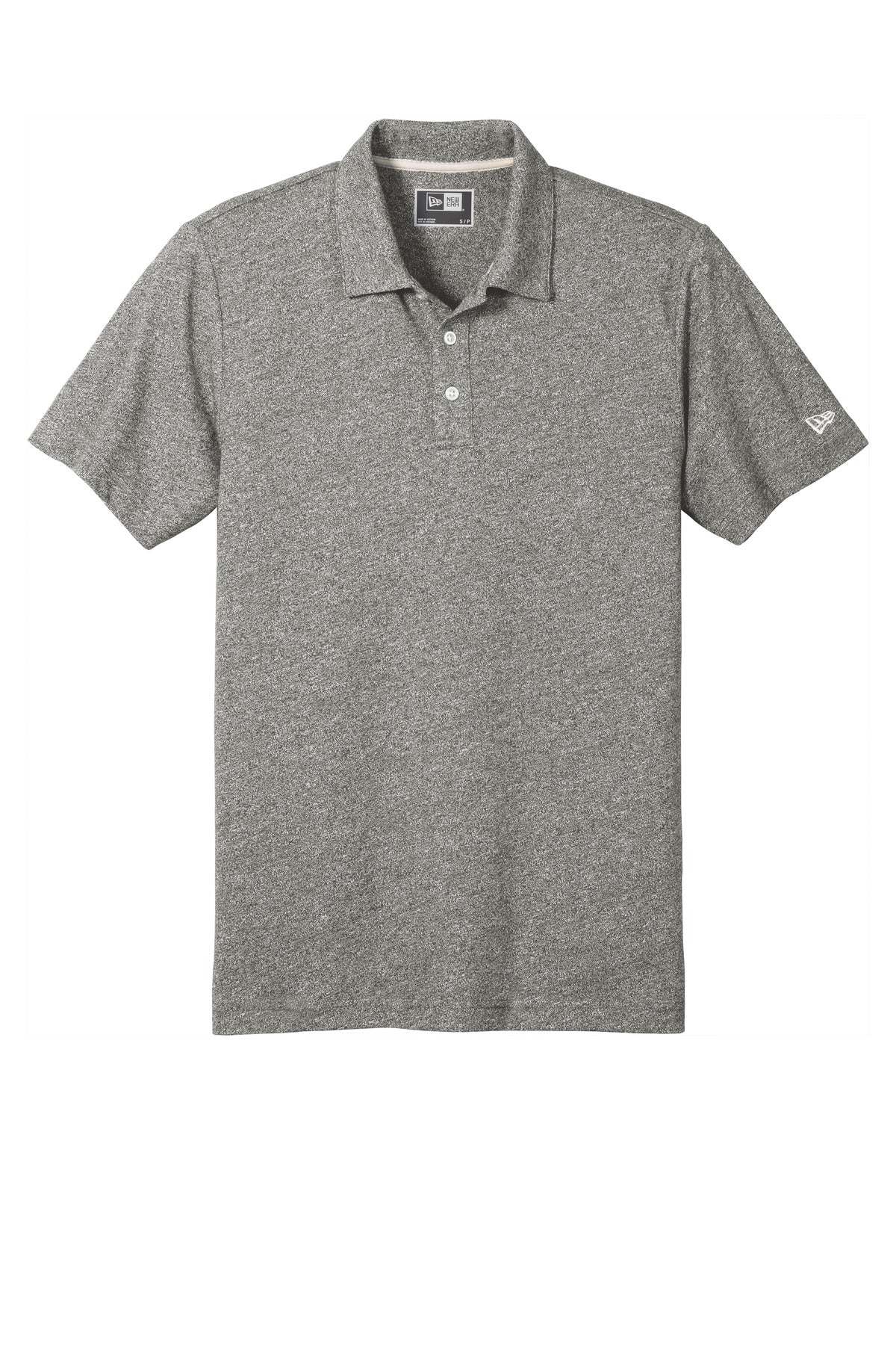 New Era  Slub Twist Polo - Shadow Grey Twist
