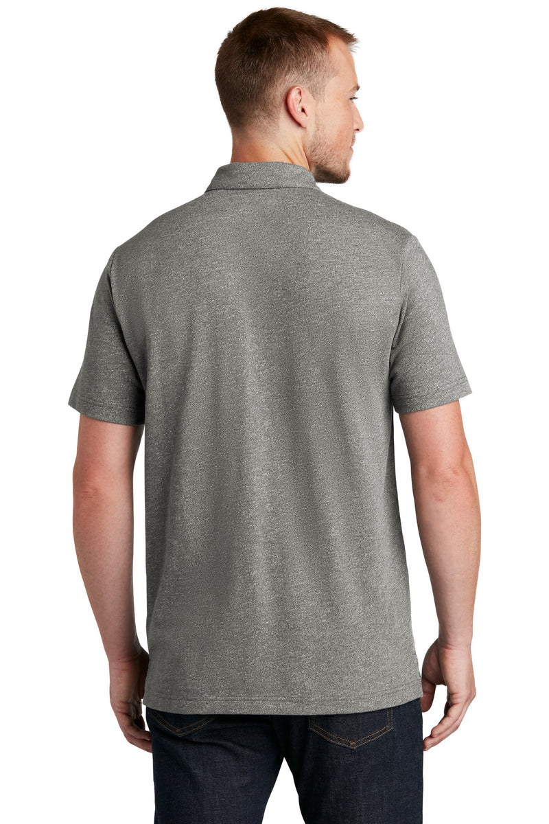 New Era  Slub Twist Polo - Shadow Grey Twist
