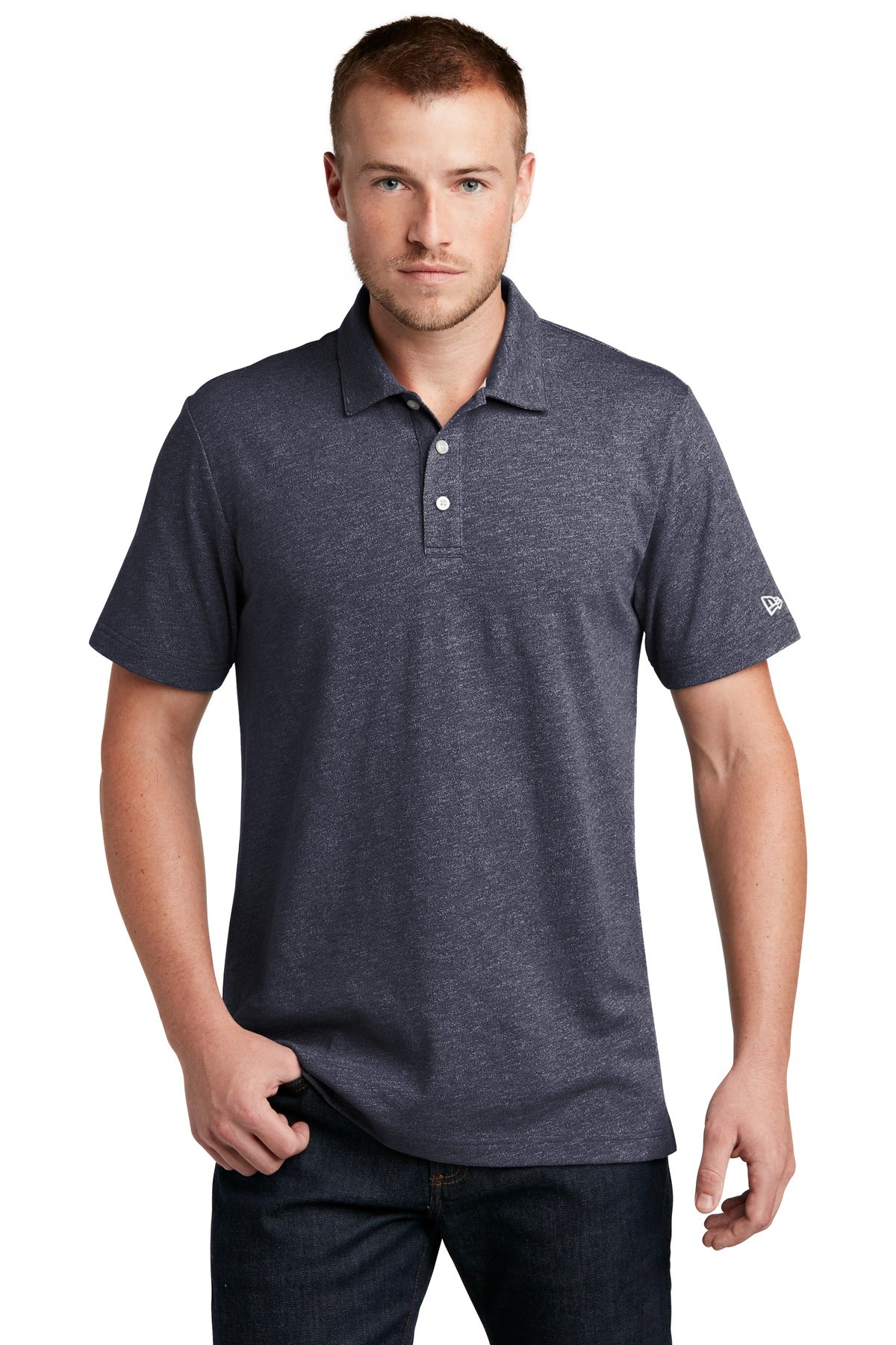 New Era  Slub Twist Polo - True Navy Twist
