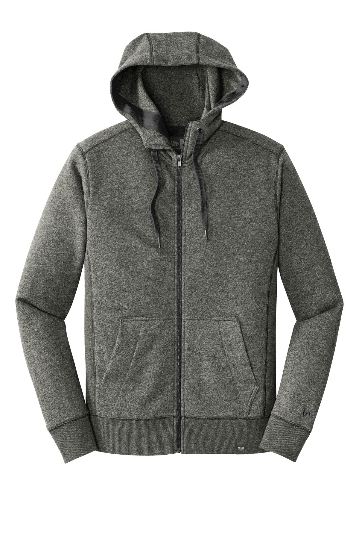 New Era  French Terry Full-Zip Hoodie - Black Twist