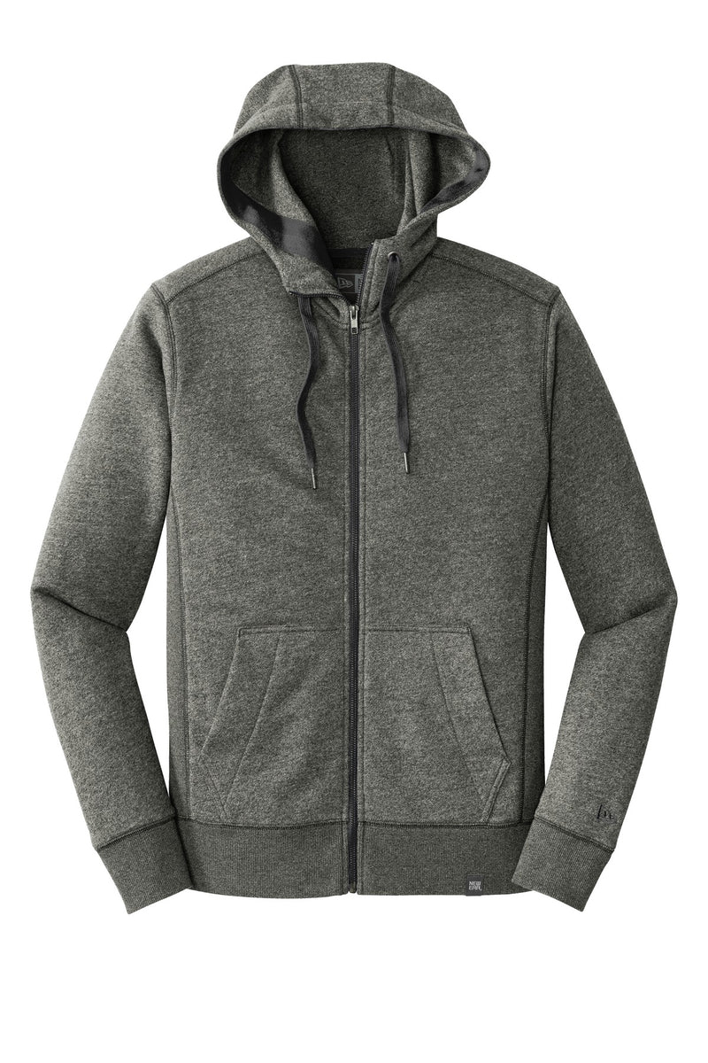 New Era  French Terry Full-Zip Hoodie - Black Twist