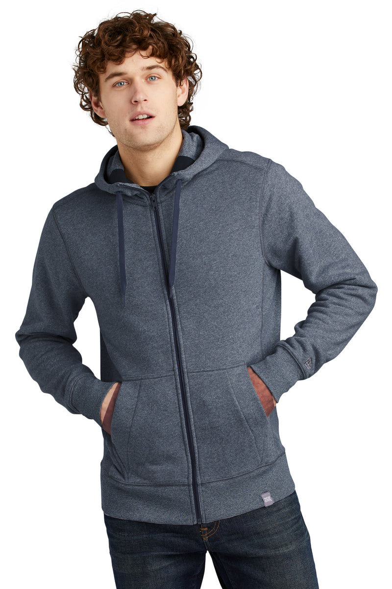 New Era  French Terry Full-Zip Hoodie - True Navy Twist