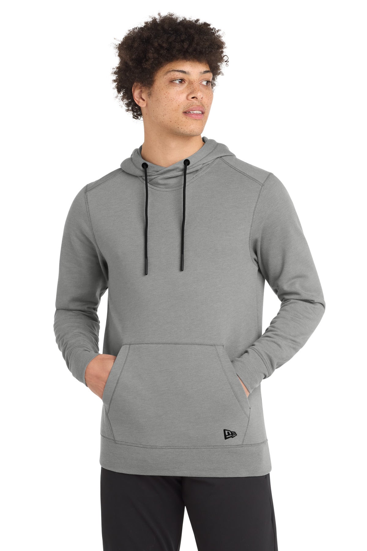 New Era  Tri-Blend Fleece Pullover Hoodie - Shadow Grey Heather
