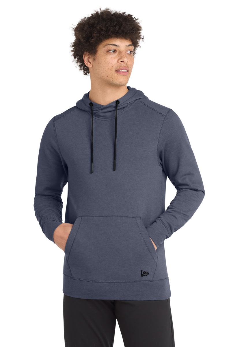 New Era  Tri-Blend Fleece Pullover Hoodie - True Navy Heather