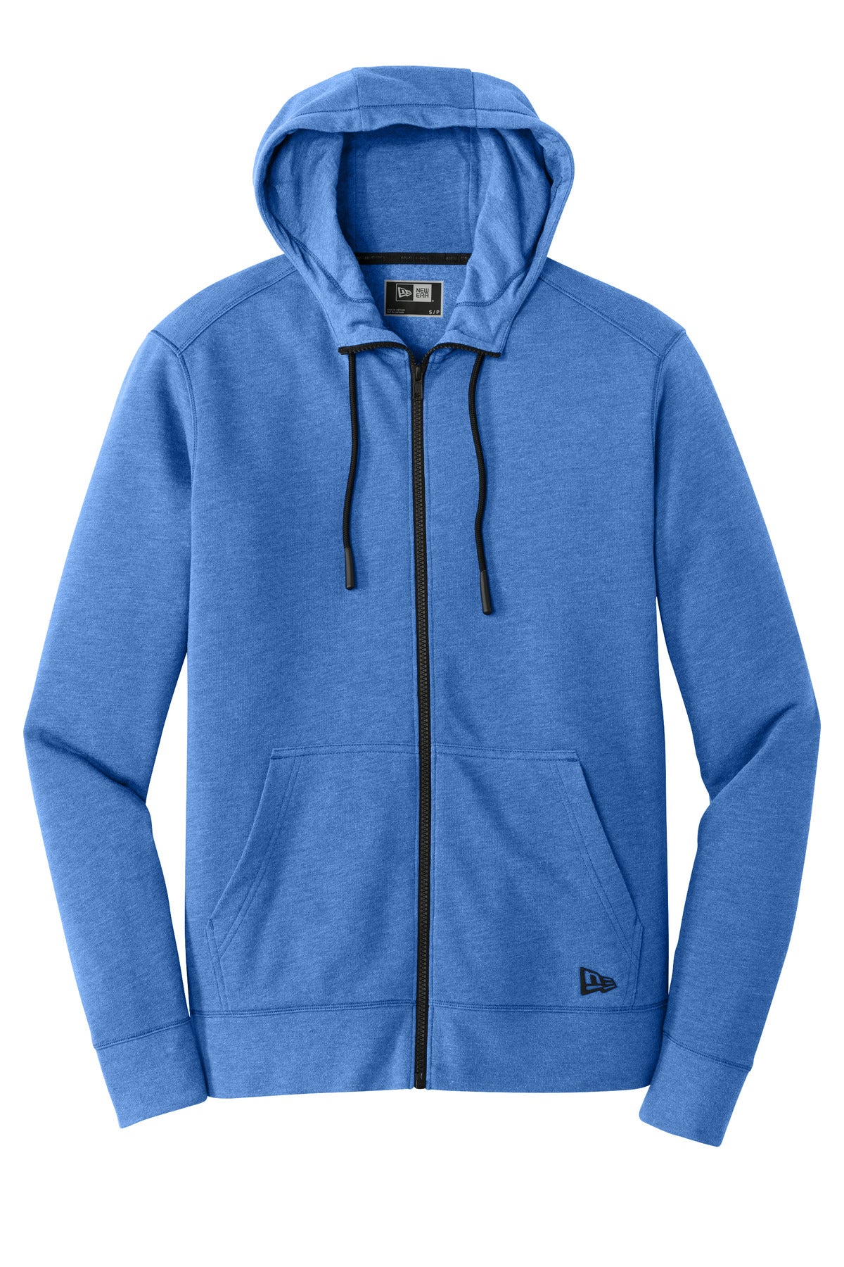 New Era  Tri-Blend Fleece Full-Zip Hoodie - Royal Heather
