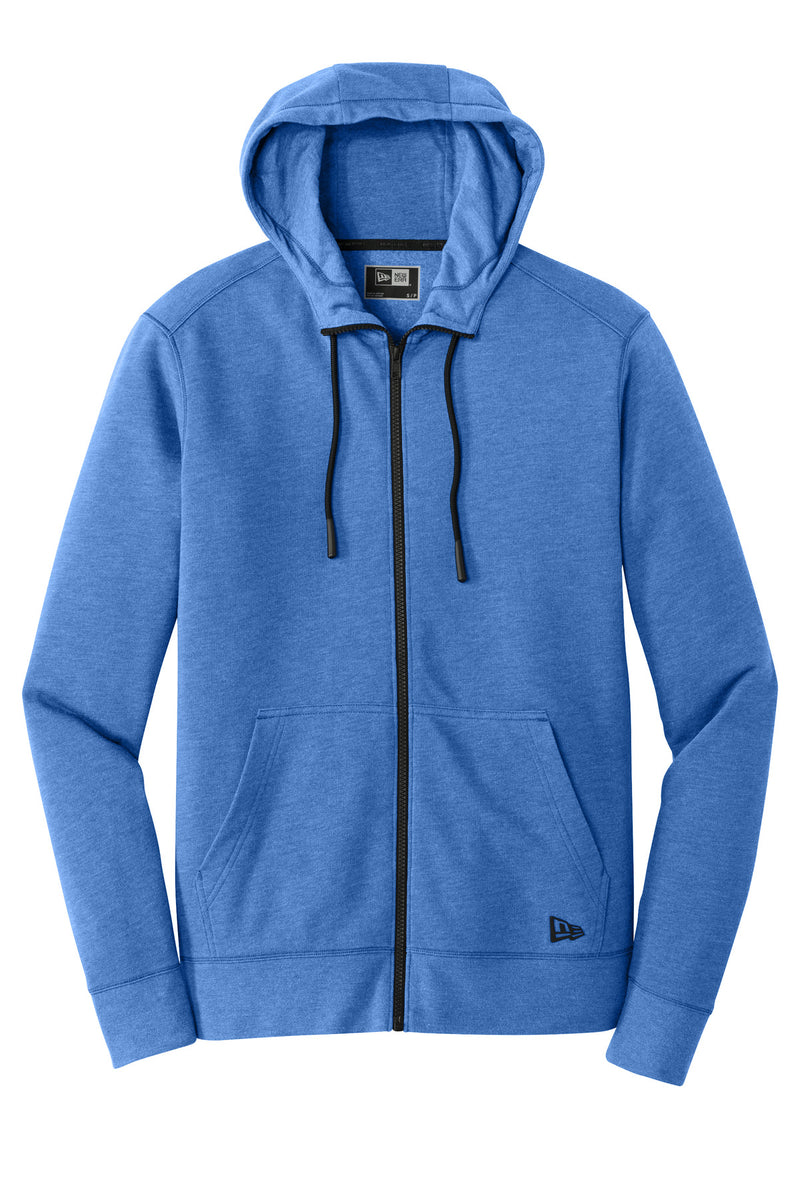 New Era  Tri-Blend Fleece Full-Zip Hoodie - Royal Heather